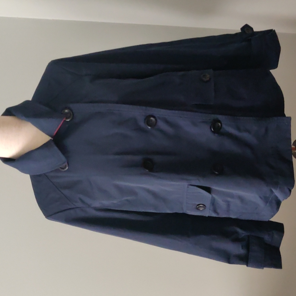 Women's Land's End Size M/P Navy Rain Jacket
